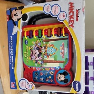 VTech Mickey Mouse Funhouse Interactive Learning Book - Red